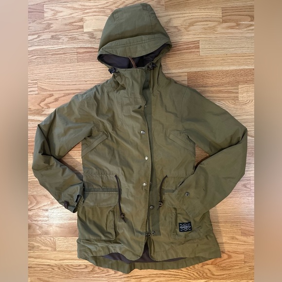 Holden Portland Oregon Green Insulated Field Cargo Jacket Women’s Small - Flaws - Picture 1 of 16